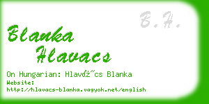 blanka hlavacs business card
